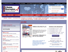 Tablet Screenshot of hebdobourseplus.com